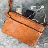 Clutch van soepel leer VIAMAJA - Tasriem inbegrepen