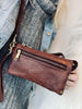 Clutch / leren tas - Brandy