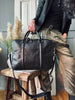 Computertas Croco Black leather