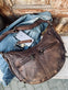 Cool læder skuldertaske i vintage look - Brown - VIAMAJA.DK