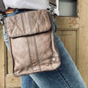 Crossbody van zacht leer - Nordic Brown