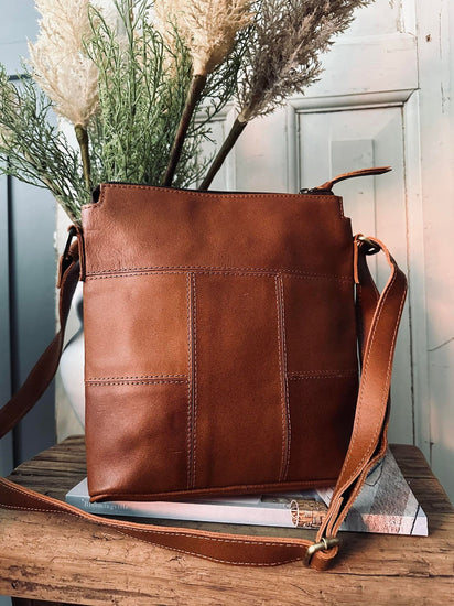 Crossbody Nina - Cognac - VIAMAJA.DK