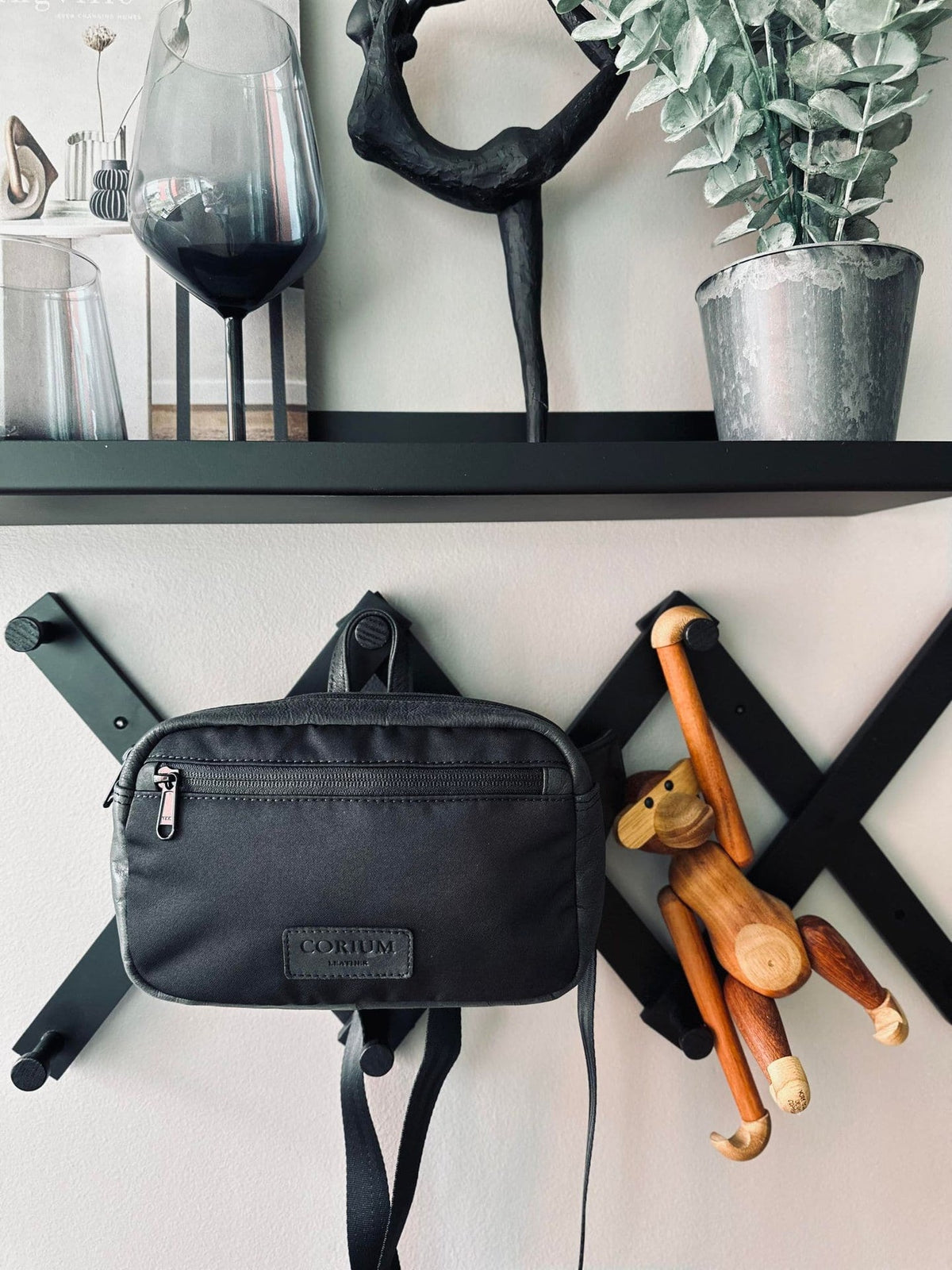Crossbody Unisex - Nylon og læder - VIAMAJA.DK