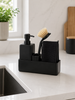Dispenser met borstel en doek