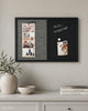 Prikbord - Combi met hessian en krijt