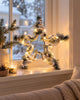 Ster met LED-licht en dennengroen - 40 cm