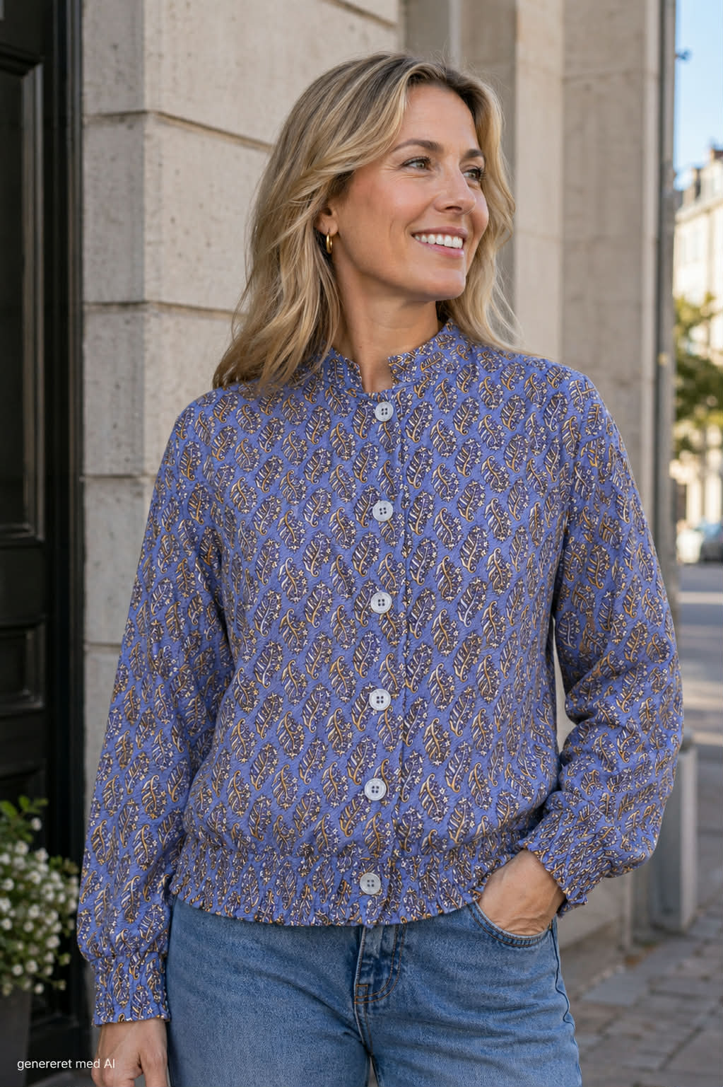 Jas Luna bomber jacket - Blue Mist