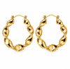Oorbellen Cora hoops - 18k verguld