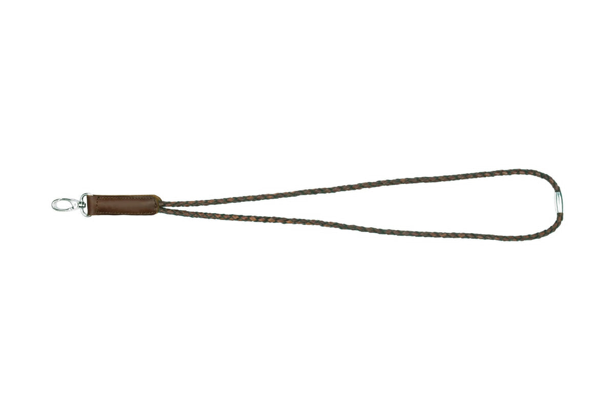 Sleutelhanger gevlochten - dark brown