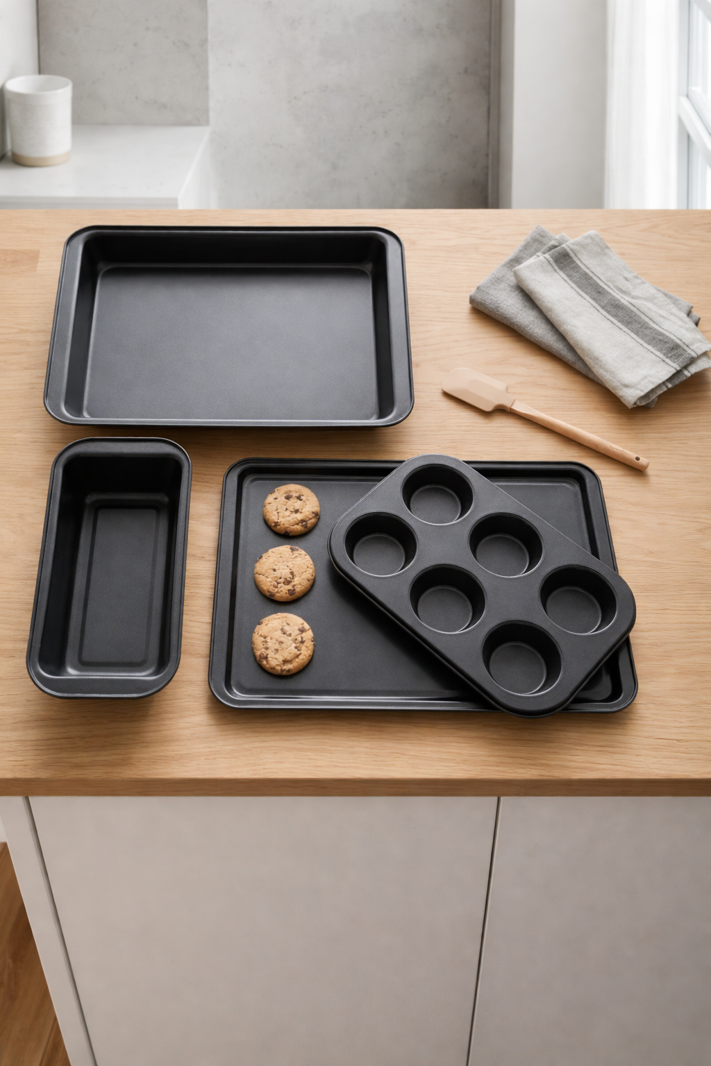 Bakplaten en vormen – Set van 4 st. Non Stick