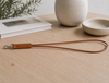 Keyhanger gevlochten - cognac