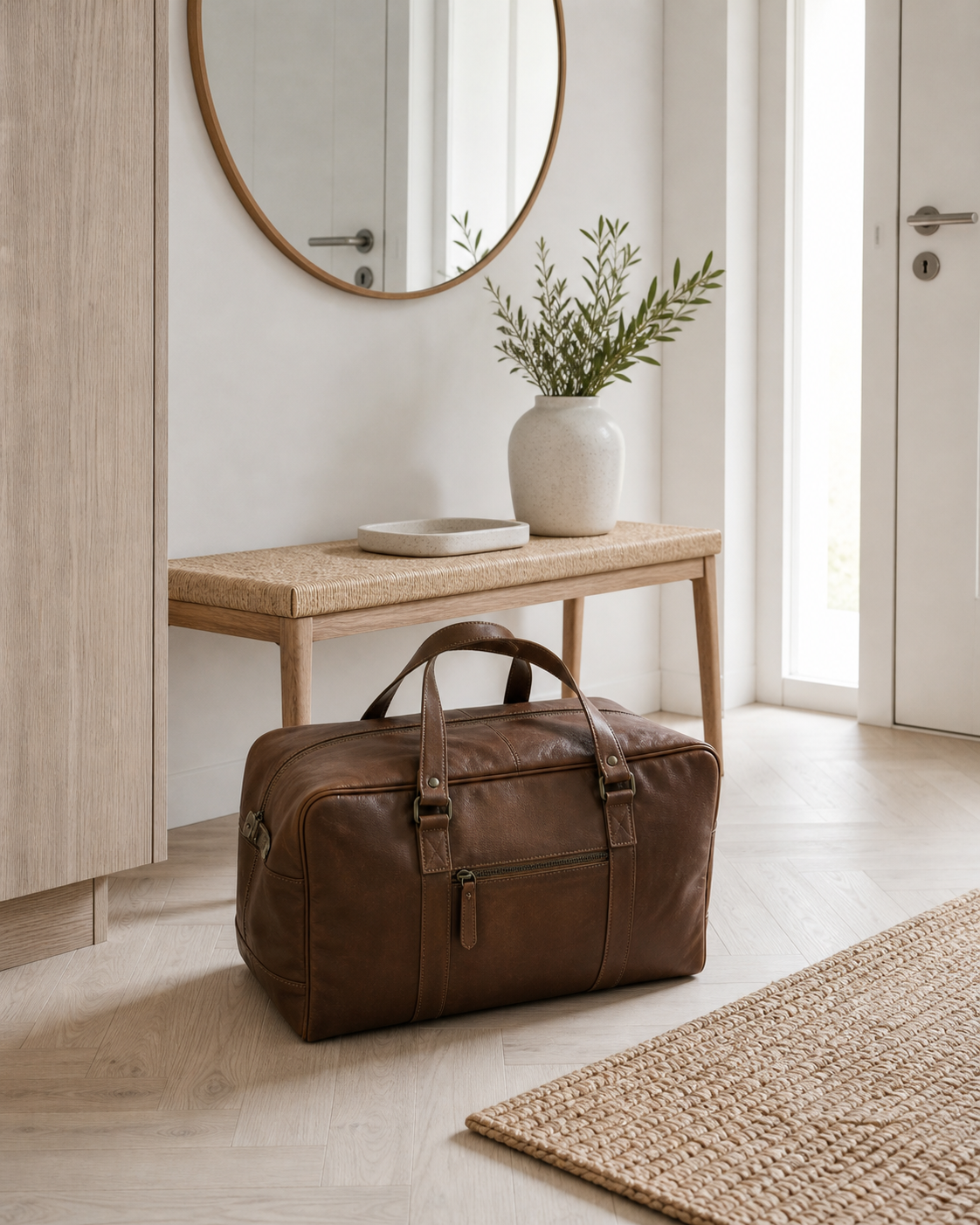 Weekendtas Faust - Dark cognac