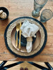 Placemat van Jute met zwarte rand