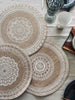 Placemat van Jute - White boheme Mix