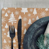 Placemat van kurk - Witte Kerst