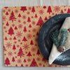 Placemat van kurk - Rood Kerst
