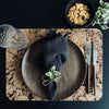 Placemat kurk – Fjord black vierkant 30x40