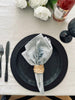 Placemat – Zwart met glansaccent