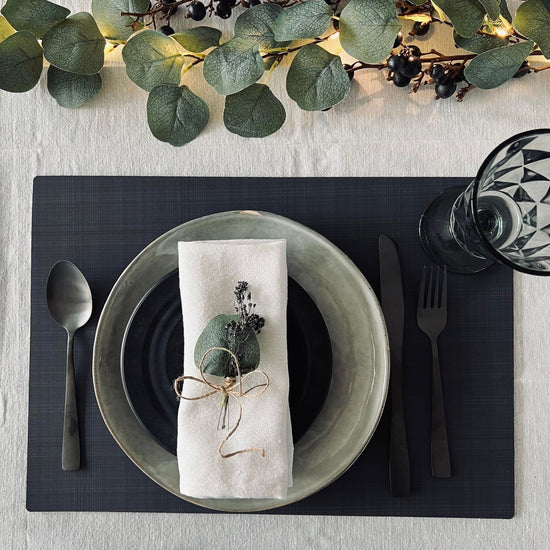 Dækkeserviet - VITA Dark grey - VIAMAJA.DK