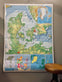 Danmarks kort - 97x137cm - VIAMAJA.DK