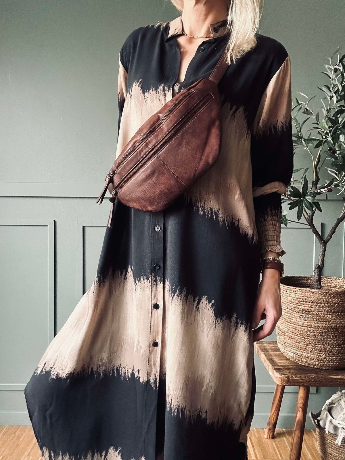 Jurk Merle Dark Camel