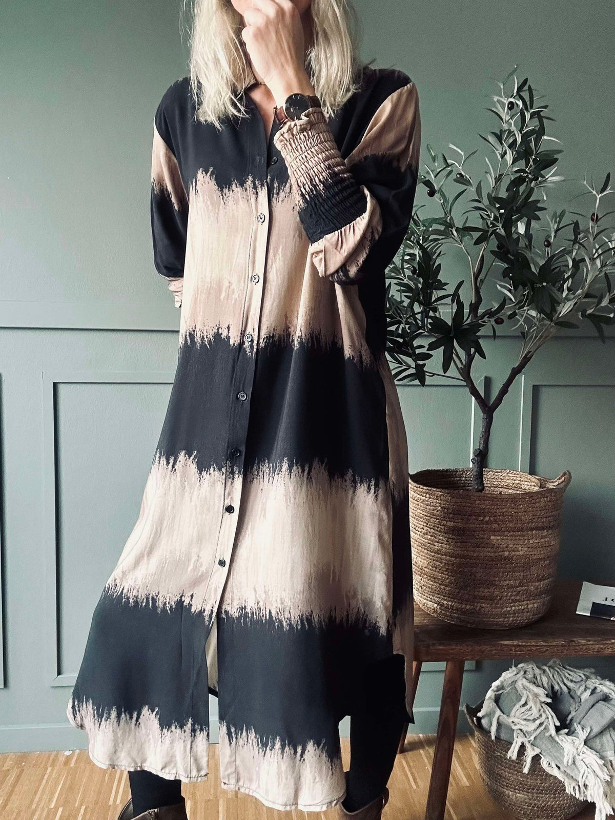 Jurk Merle Dark Camel
