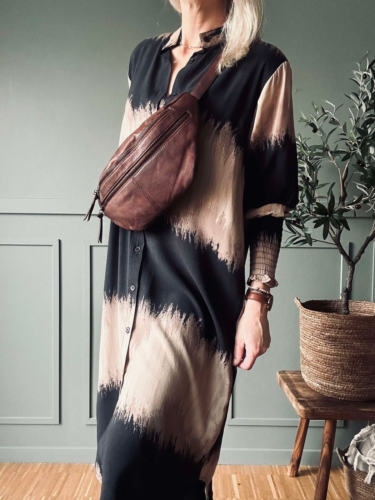 Jurk Merle Dark Camel
