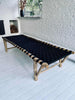 Daybed van bamboe - Zwarte zitting