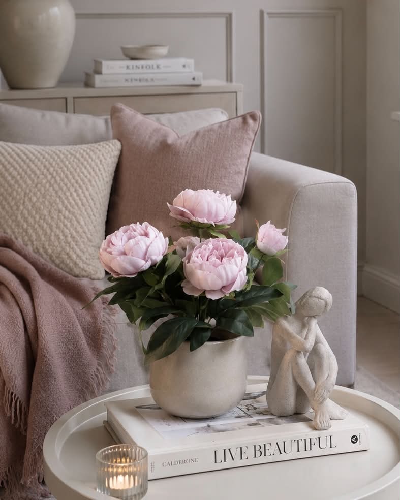 Pioen in pot - Roze