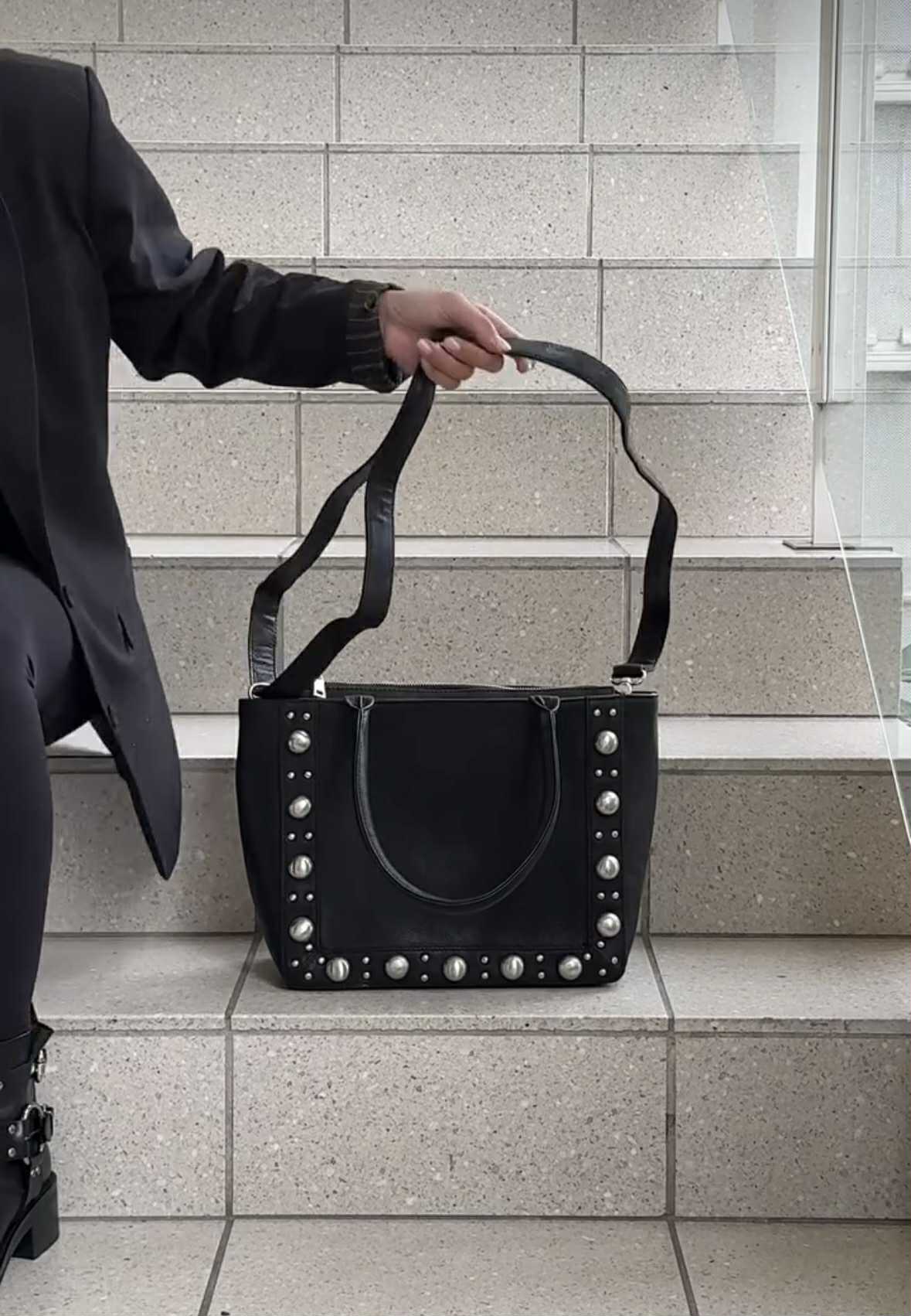 Handtas met studs