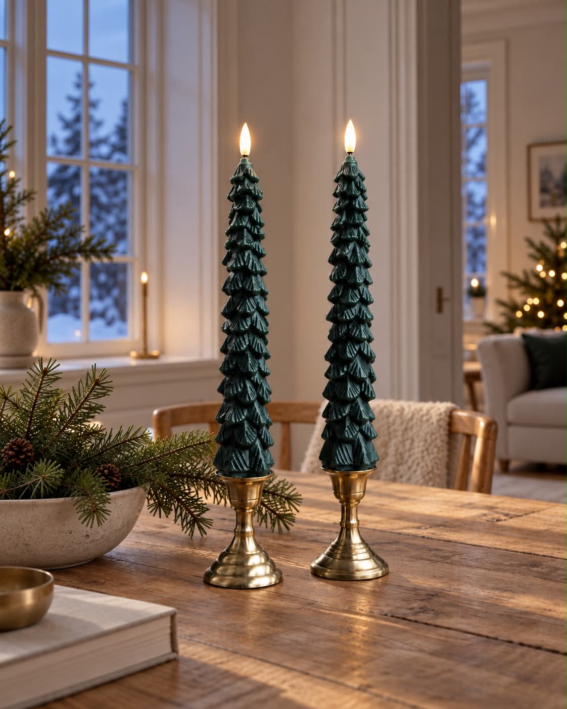 LED Stompkaarsen 2 st - Kerstboom