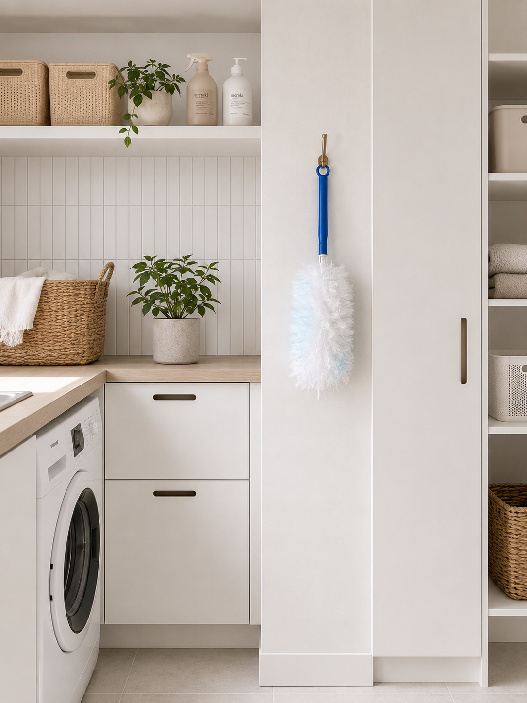 Stofvanger set – handgreep + 20 wegwerpdoekjes