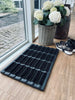 Deurmat - RUBBER MET BORSTEL IN ZWART - 40x60cm