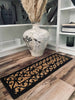 Deurmat met patroon in naturel en rubber - 25x75cm