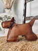 Deurstopper Hond - Natuurlijk leer