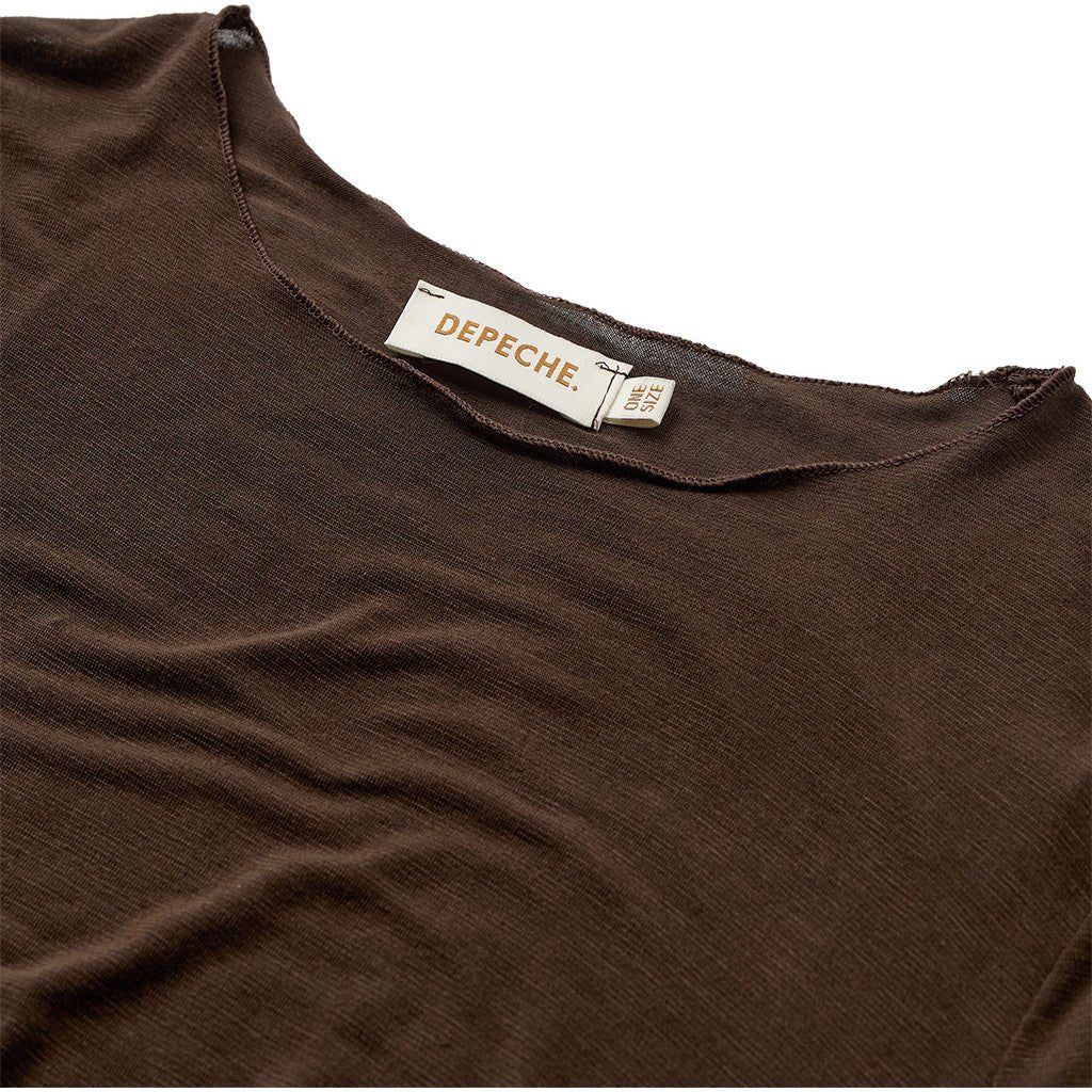 Blouse Drew Cashmere mix - Dark Brown