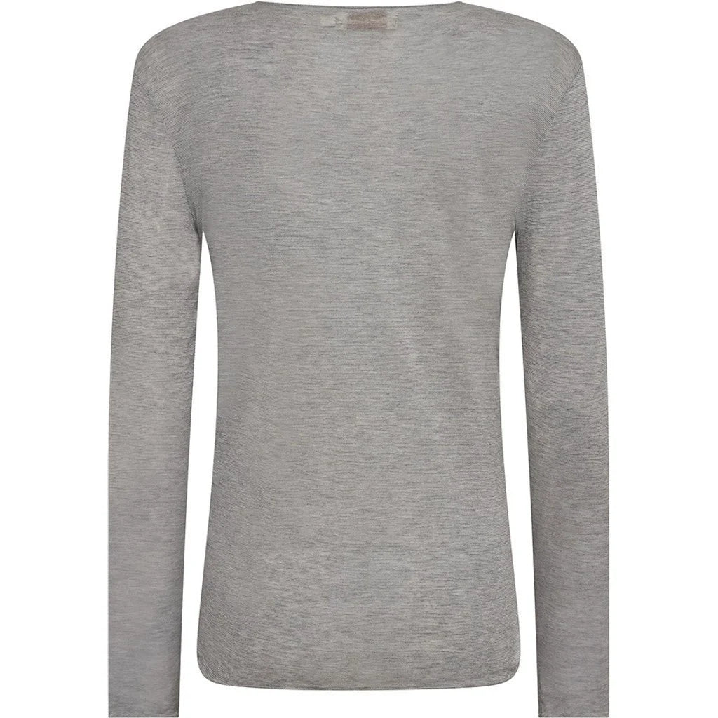 Blouse Drew Cashmere mix - Light Grey Melange
