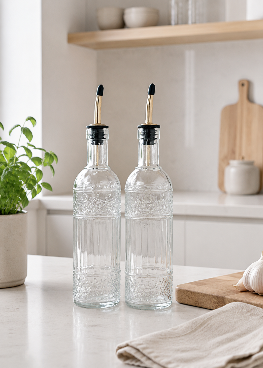 Olie / azijn fles - Set van 2