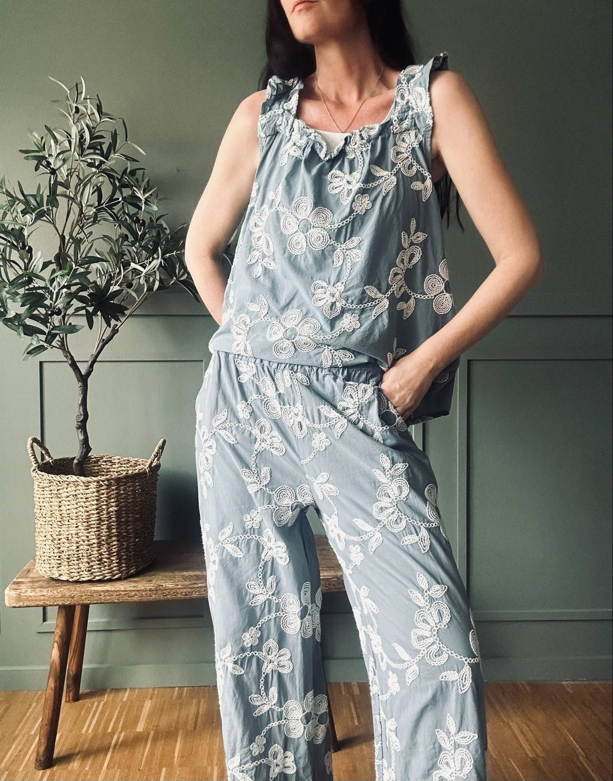 Broek Amira blue