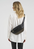 Bumbag met gouden studs – Zwart leerlook