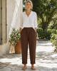 Broek Raffaella - Chocolate