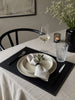 Placemat – Zwart 30x45 met witte stiknaad