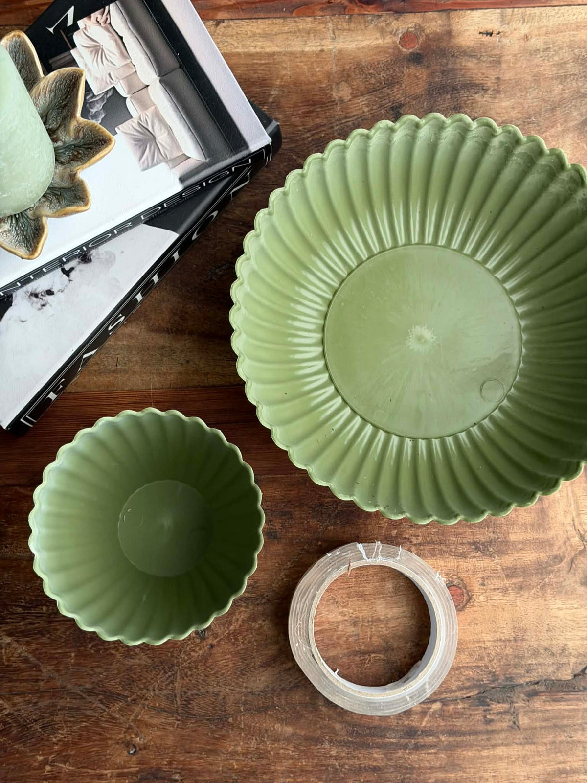 DIY standaard in betonlook - Groen