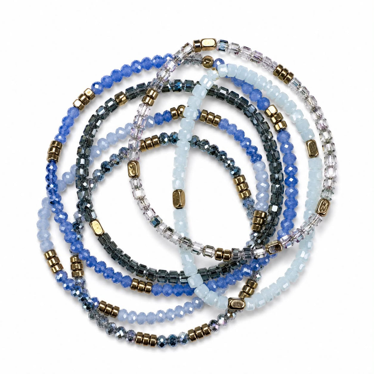Armbanden Merle – Blue mix 1 st.