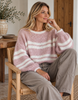 Gebreide Avellina - Roze / Beige