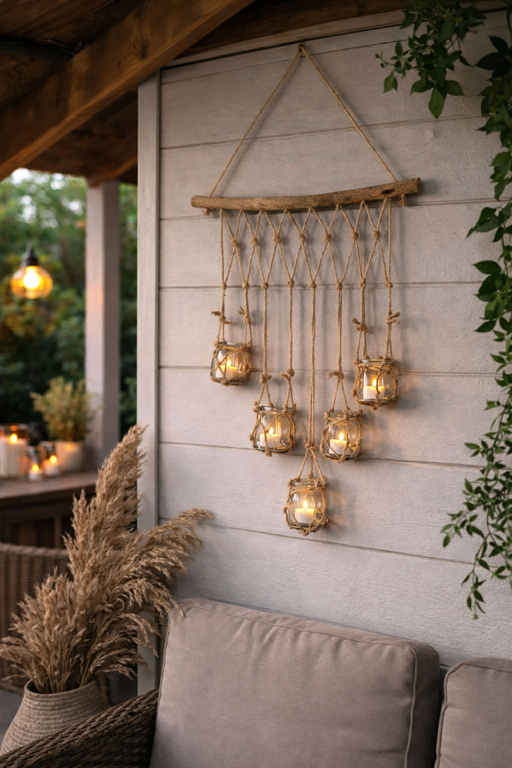 Hanger met kleine glaasjes