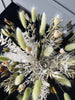 Droogbloemenboeket - Lime / White