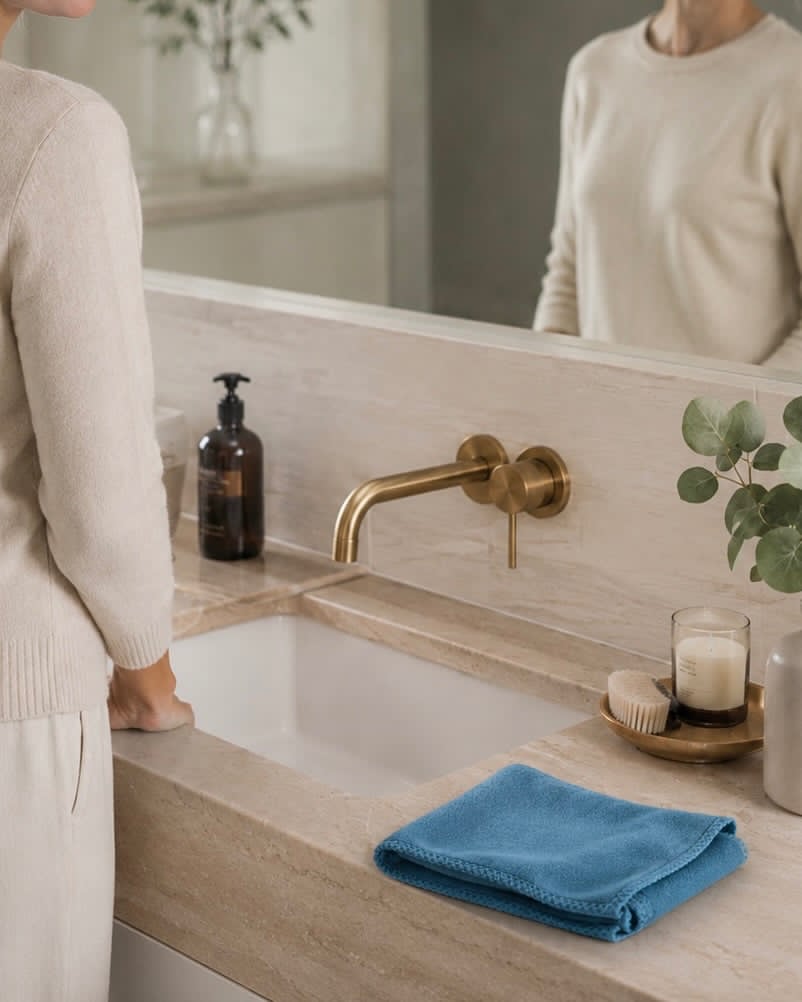 Microfiberklud Anti dust - Perfect voor glas en spiegels