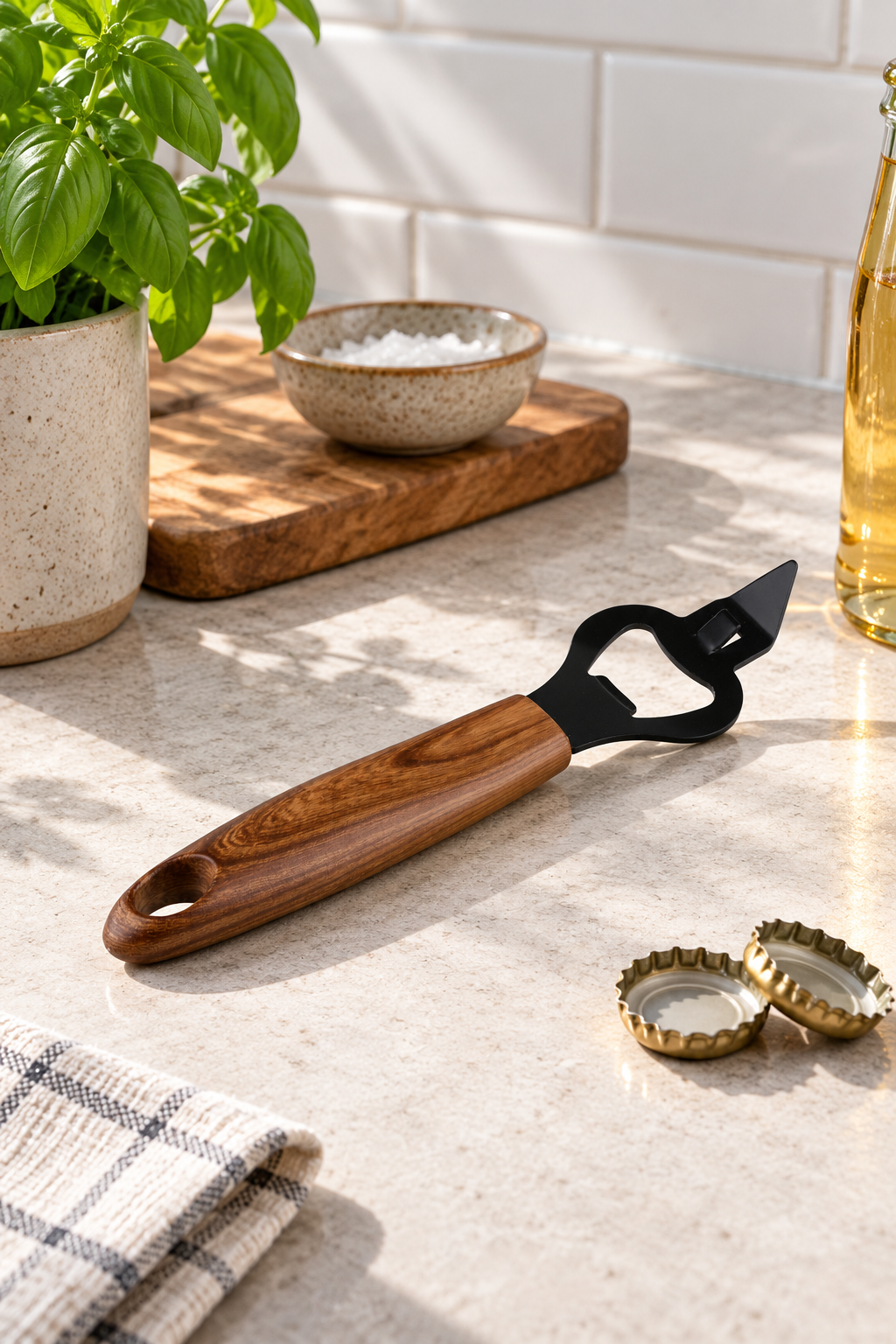 Opener – Hout en metaal