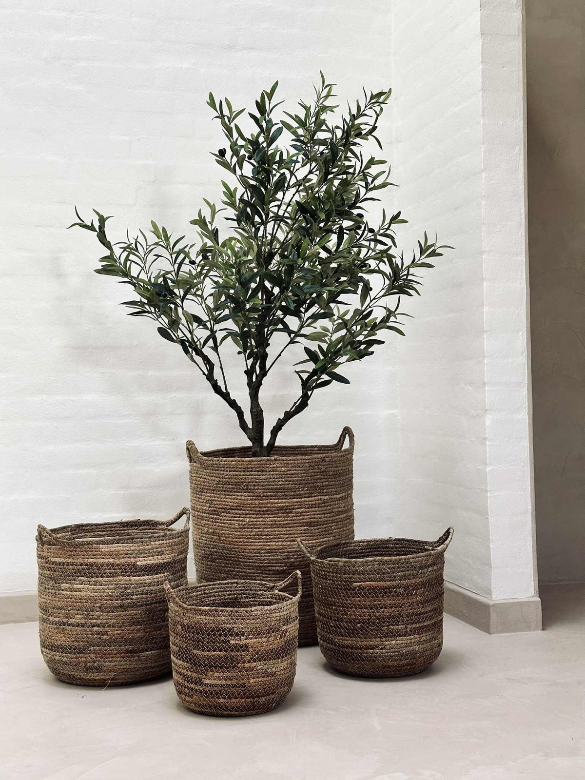 Manden Naturel - Set van 4 stuks